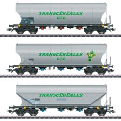 46346 H0 3er Set Getreidesilowagen, SNCF, Ep.VI, WS