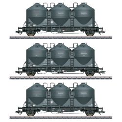 48264 H0 3er Set Staubsilowagen Kds 67, DB, Ep.III, WS