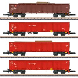 82542 Z 4er Set Hochbordwagen Eanos-x 052, DBAG, Ep.V