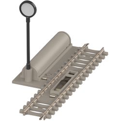 14569 N Minitrix Entkupplungsgleis mit Betonschwellen Länge 76,3 mm