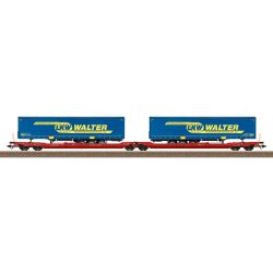24470 H0 Doppel-Taschenwagen Sdggmrss 738, DBAG, Ep.VI 'LKW WALTER'