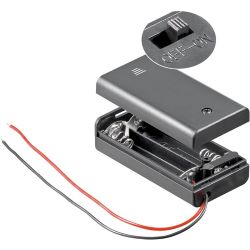 12443 Batteriehalter Batteriefach Akkuhalter Akkufach für 2x AA Mignon-Batterie