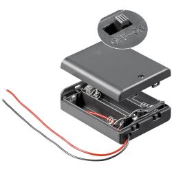 12445 Batteriehalter Batteriefach Akkuhalter Akkufach für 3x AA Mignon-Batterie