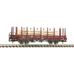 6660059 N Steckrungenwagen Ks mit Holzladung, DB, Ep.III