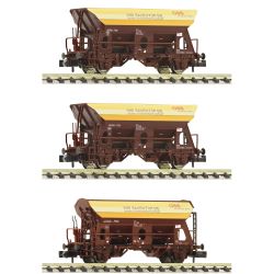 6660057 N 3er Set Schotterwagen, ÖBB, Ep.V-VI 'Wir bauen für Sie'