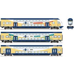 6220105 H0 3er Set Doppelstockwagen mit Steuerwagen, Metronom, Ep.VI AC