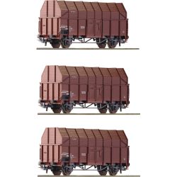 6600056 H0 3er Set Sägespänewagen, ÖBB, Ep.IV