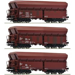 77033 H0 3er Set Selbstentladewagen Fals, Holcim, Ep.V-VI