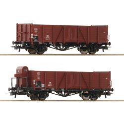 76289 H0 2er Set offene Güterwagen Ommr 33 'Villach', DB, Ep.III