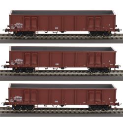 6600103 H0 3er Set Offene Güterwagen, DR, Ep.IV