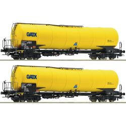 76025 H0 2er Set Kesselwagen Zacns, GATX, Ep.VI