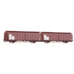 6600096 H0 Doppeleinheit-Schiebewandwagen Himrrs 29, PKP-Cargo, Ep.VI