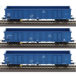6600100 H0 3er Set offene Güterwagen Eaons, PKP-Cargo, Ep.VI