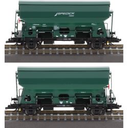 01056 TT 2er Set Schwenkdachwagen Tdgrrs, Railco, Ep.VI