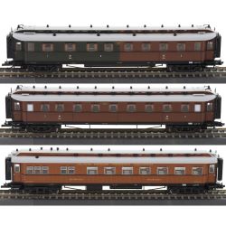 01085 TT 3er Set Personenwagen 'Preußischer Schnellzug', KPEV, Ep.I