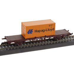 17485 TT Containertragwagen Lgs mit einem 20‘ Container, ÖBB, Ep.VI