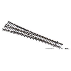 83344 TT Weiche EW3 12' links mit Betonschwelle