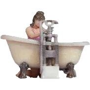 10421 H0 Frau badet Kind