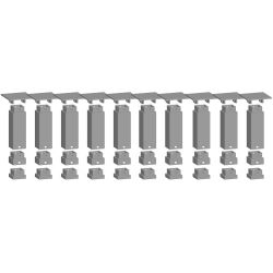 53940 H0 Easy-Track Pfeiler-Set unten