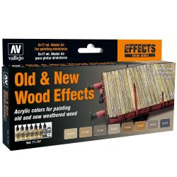 771187 Farb-Set, Alt/Neu Effekt Holz, 8 x 17 ml