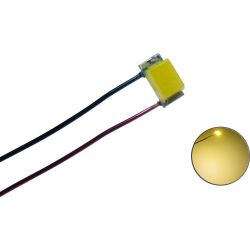 50058 LED SMD 0603 mit Kupferlackdraht warmweiß (10 Stück)