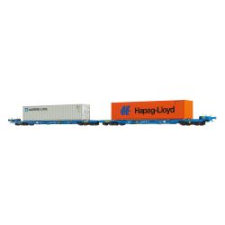 48109 H0 Containerwagen Sffggmrrss 36, AAE, Ep.VI 'MAERSK / Hapag-Lloyd'
