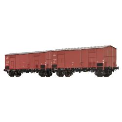 48572 H0 2er Set Spitzdachwagen Fc, FS, Ep.II