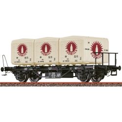 50917 H0 Behältertragwagen BTs30, DB, Ep.III 'Südmilch'