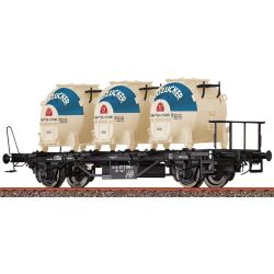 50922 H0 Behältertragwagen Lbs577, DB, Ep.IV 'Südzucker'
