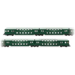 HN9524 TT Doppelstockzug ohne Steuerabteil, 4-teilig, DR, Ep. IV