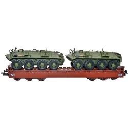 NW 22128 H0 Schwerlastwagen Samms 4860 mit 2 SPW 60 PA, DR, Ep.IV