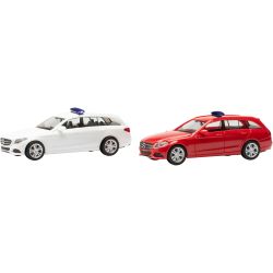 013284-003 H0 MiniKit Mercedes-Benz C-Klasse Kombi mit Warnbalken (2 Stück)