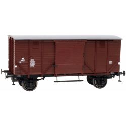 20.218.13 H0 Gedeckter Güterwagen, CHD 5M, ohne Bremse, braun, NS 8821, Ep. III