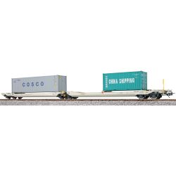 36546 H0 Taschenwagen Sdggmrs, AAEC, Ep.VI 'COSCO, CHINA SHIPPING'