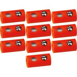 3046 10 Bananenbuchsen 2,5mm, orange