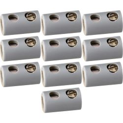 3047 10 Bananenbuchsen 2,5mm, grau