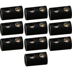 3048 10 Bananenbuchsen 2,5mm, schwarz