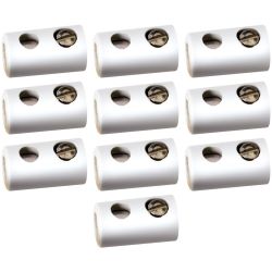 3049 10 Bananenbuchsen 2,5mm, weiß