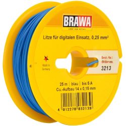 3213 Litze, 0,25mm², blau, 25m