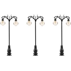 180107 H0 LED-Laterne, Hängeleuchten, kaltweiß, 3 Stück