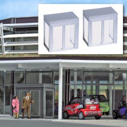 7757 H0 Mini-Set: 2 Windfänge