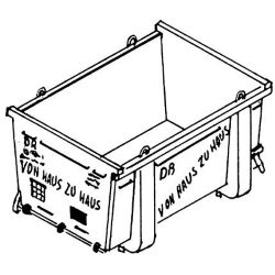 4366 H0 Haus-zu-Haus-Container mit Beschriftungssatz