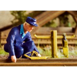 3205 H0 Hemmschuhe mit Ständer Messingguss