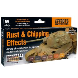 771186 Farb-Set, Rost & Abblätter-Effekt, 8 x 17 ml