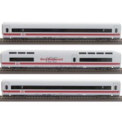 HL4674 H0 3er Set Ergänzungswagen BR 401 ICE 1, DBAG, Ep.IV-V