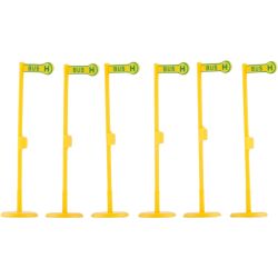 05012 H0 Haltestellenschilder "BUS" 6/Set