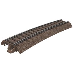 62315 H0 C-Gleis Gebogenes Gleis, R515mm, 15° (1 Stück)