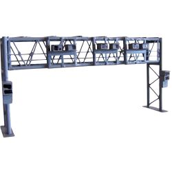56000 H0 Autobahn-Mautbrücke, MA1, 11cm breit, hellgrau