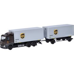 317832 H0 Mercedes-Benz Actros Classicspace Wechselkoffer-Hängerzug "UPS"