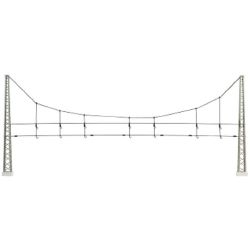 131 H0 Quertragwerk komplett mit Masten 360 mm Bausatz (1 Stück)